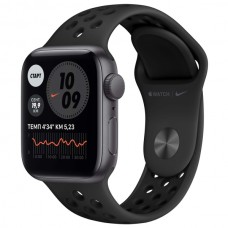 Смарт-часы Apple Watch Nike SE, 44 мм, корпус из алюминия цвета «серый космос», спортивный ремешок Nike фото