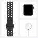 Смарт-часы Apple Watch Nike SE, 44 мм, корпус из алюминия цвета «серый космос», спортивный ремешок Nike фото 6