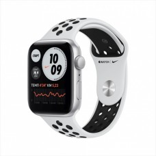 Смарт-часы Apple Watch Nike SE, 44 мм, корпус из алюминия серебристого цвета, спортивный ремешок Nike фото