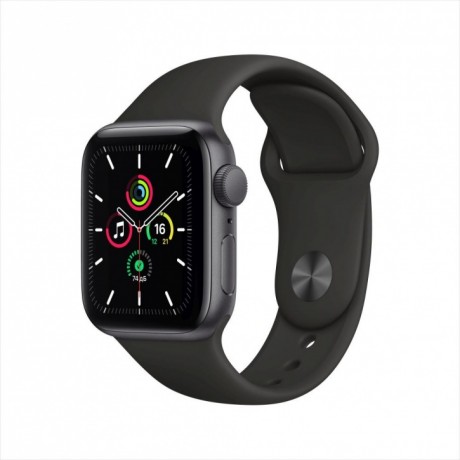 Смарт-часы Apple Watch SE, 40 мм, корпус из алюминия цвета «серый космос», спортивный ремешок