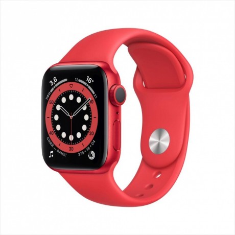 Смарт-часы Apple Watch Series 6, 40 мм, корпус из алюминия цвета (PRODUCT)RED, спортивный ремешок