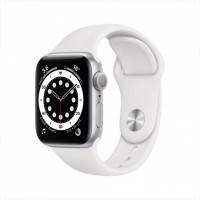 Смарт-часы Apple Watch Series 6, 40 мм, корпус из алюминия серебристого цвета, спортивный ремешок