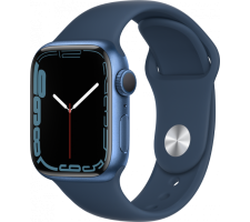 Смарт-часы Apple Watch Series 7 41 мм корпус из алюминия синего цвета спортивный ремешок
