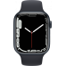 Смарт-часы Apple Watch Series 7 45 мм корпус из алюминия цвета темная ночь спортивный ремешок фото 1