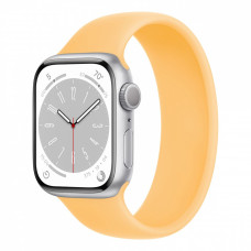 Apple Watch Series 8, 45 мм корпус из алюминия серебристого цвета, ремешок цвета «Sunglow»
