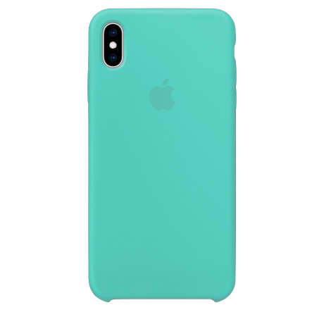 Силиконовый чехол для Apple iPhone X Silicone Case (морской зеленый)