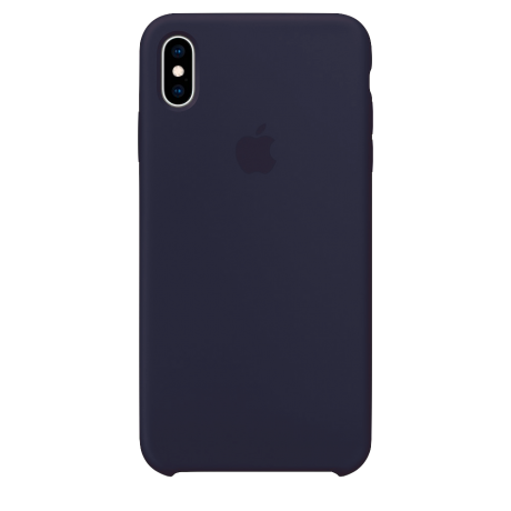 Силиконовый чехол для Apple iPhone X Silicone Case (темно-синий)