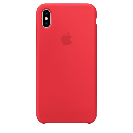 Силиконовый чехол для Apple iPhone X Silicone Case (красный)