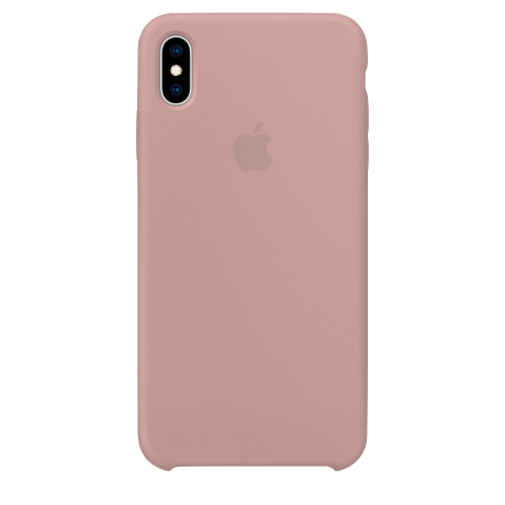 Силиконовый чехол для Apple iPhone X Silicone Case (розовый песок)