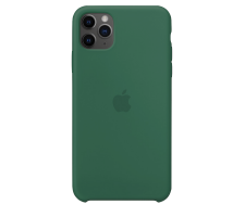 Силиконовый чехол для Apple iPhone 11 Pro Max Silicone Case (темно-зеленый)