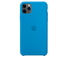 Силиконовый чехол для Apple iPhone 11 Pro Silicone Case (синий прибой)