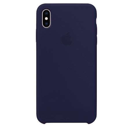 Силиконовый чехол для Apple iPhone X/XS Silicone Case Simple (темно-синий)