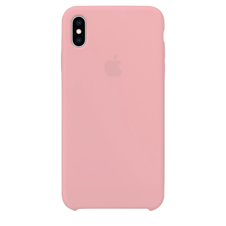 Силиконовый чехол для Apple iPhone X/XS Silicone Case Simple (розовый)