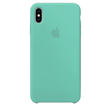 Силиконовый чехол для Apple iPhone X/XS Silicone Case Simple (бирюзовый)