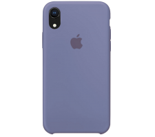 Силиконовый чехол для Apple iPhone XR Silicone Case (лавандово-серый)