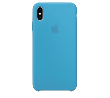 Силиконовый чехол для Apple iPhone XS Max Silicone Case (васильковый)