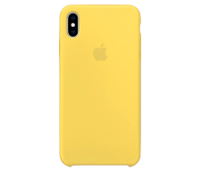 Силиконовый чехол для Apple iPhone XS Max Silicone Case (сочный желтый)