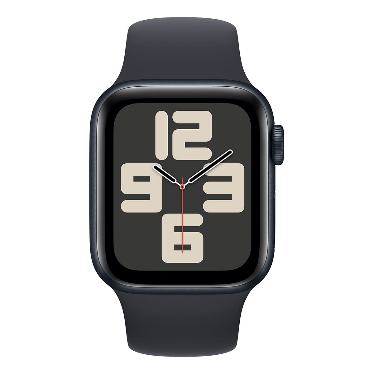 Apple Watch SE (2024), 44 мм корпус из алюминия цвета «Midnight», спортивный ремешок «Midnight»