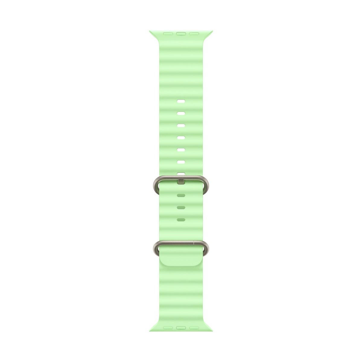 Apple Watch Ultra 3 (2025), 49 мм корпус из титана цвета «Natural», ремешок Ocean Band цвета «Neon Green»