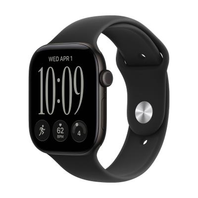 Apple Watch Series 12, 46 мм корпус из алюминия цвета «Black», ремешок Sport Band размера S/M цвета «Black»