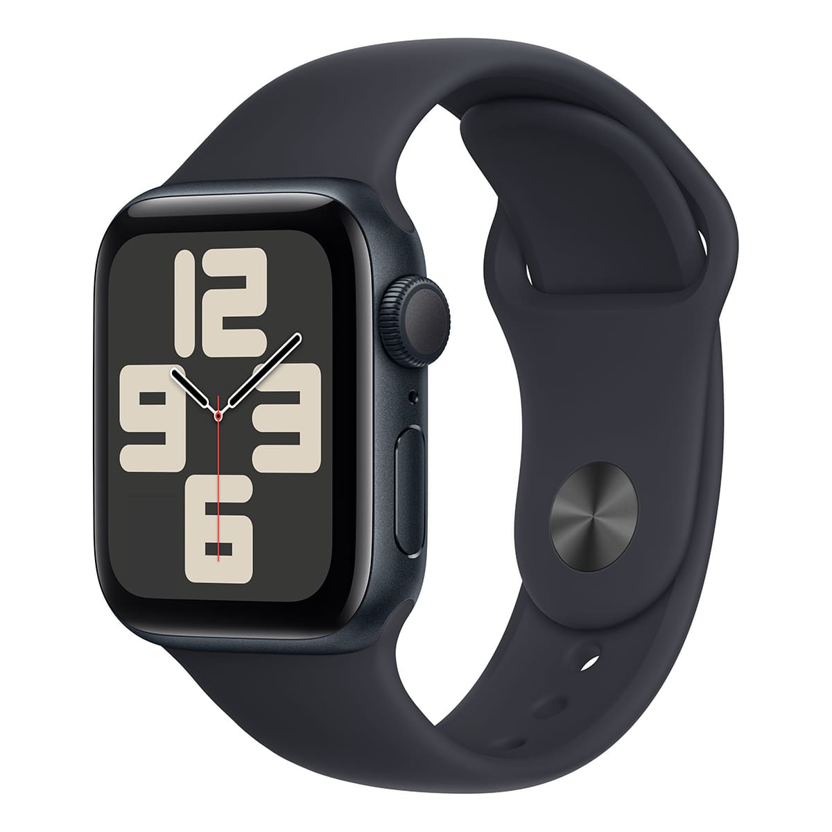 Apple Watch SE (2024), 44 мм корпус из алюминия цвета «Midnight», спортивный ремешок «Midnight»